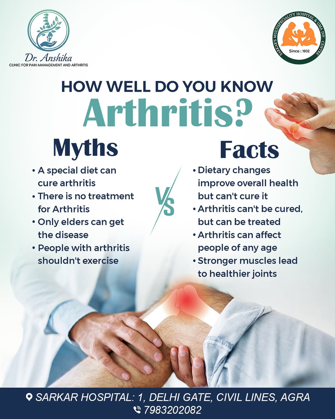 Arthritis is often misunderstood, leading to myths that stop people from seeking timely care 🌿A